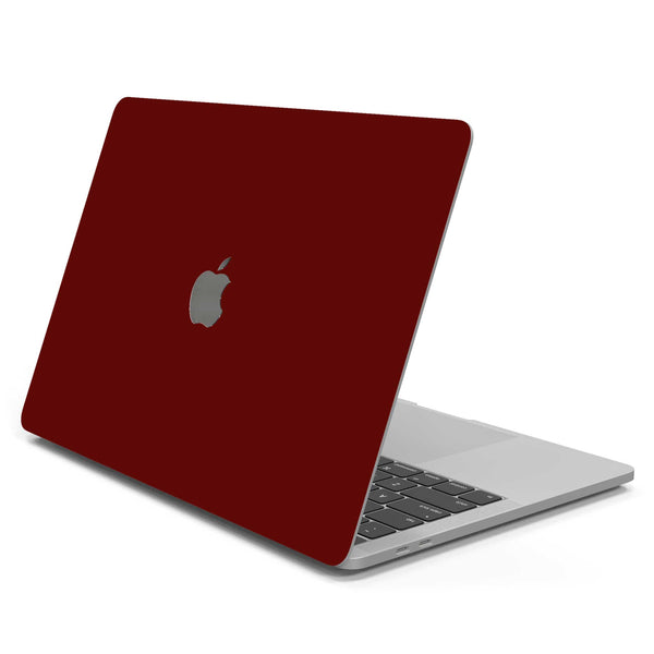 Deep Red MacBook Case + Skin