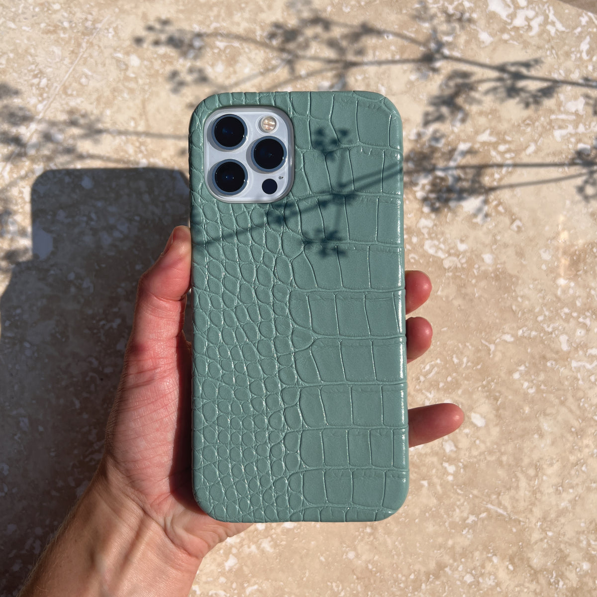 Mint Green Crocodile Iphone Case Uniqfind