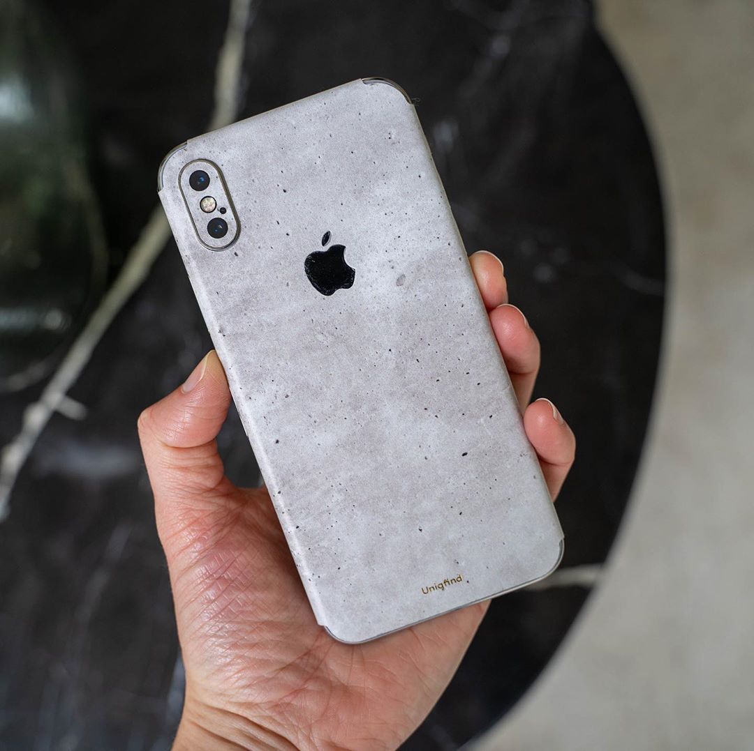 Concrete iPhone 15 Skin Case Uniqfind