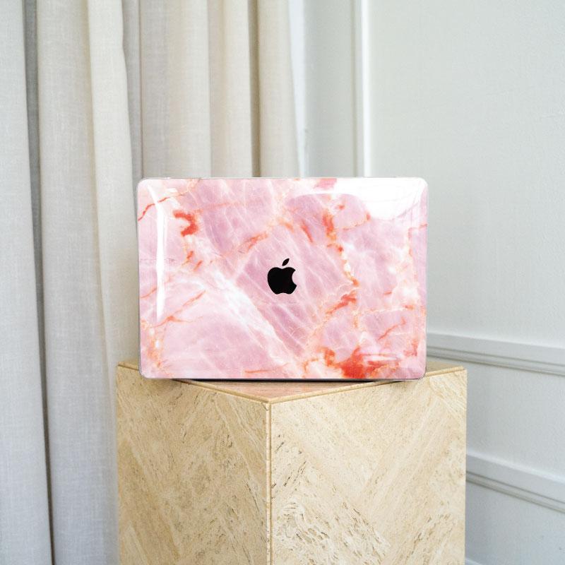 Pink marble shop macbook case